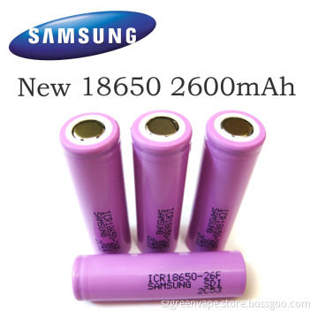 In stock! Original SAMSUNG ICR18650 26F 2600mAh battery for electronic device